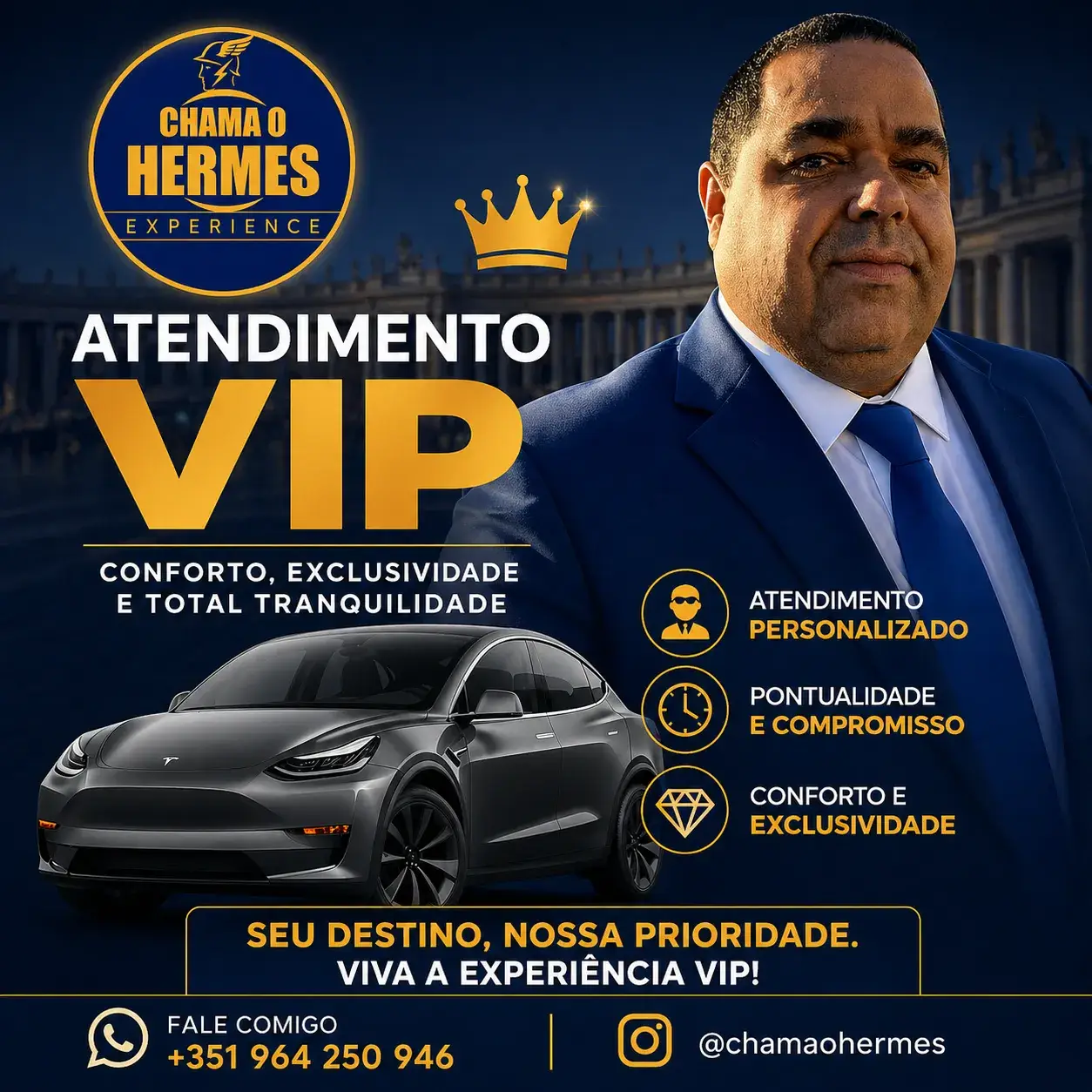 Chama o Hermes · Atendimento VIP